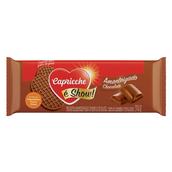 Biscoito Amanteigado Sabor Chocolate 24g