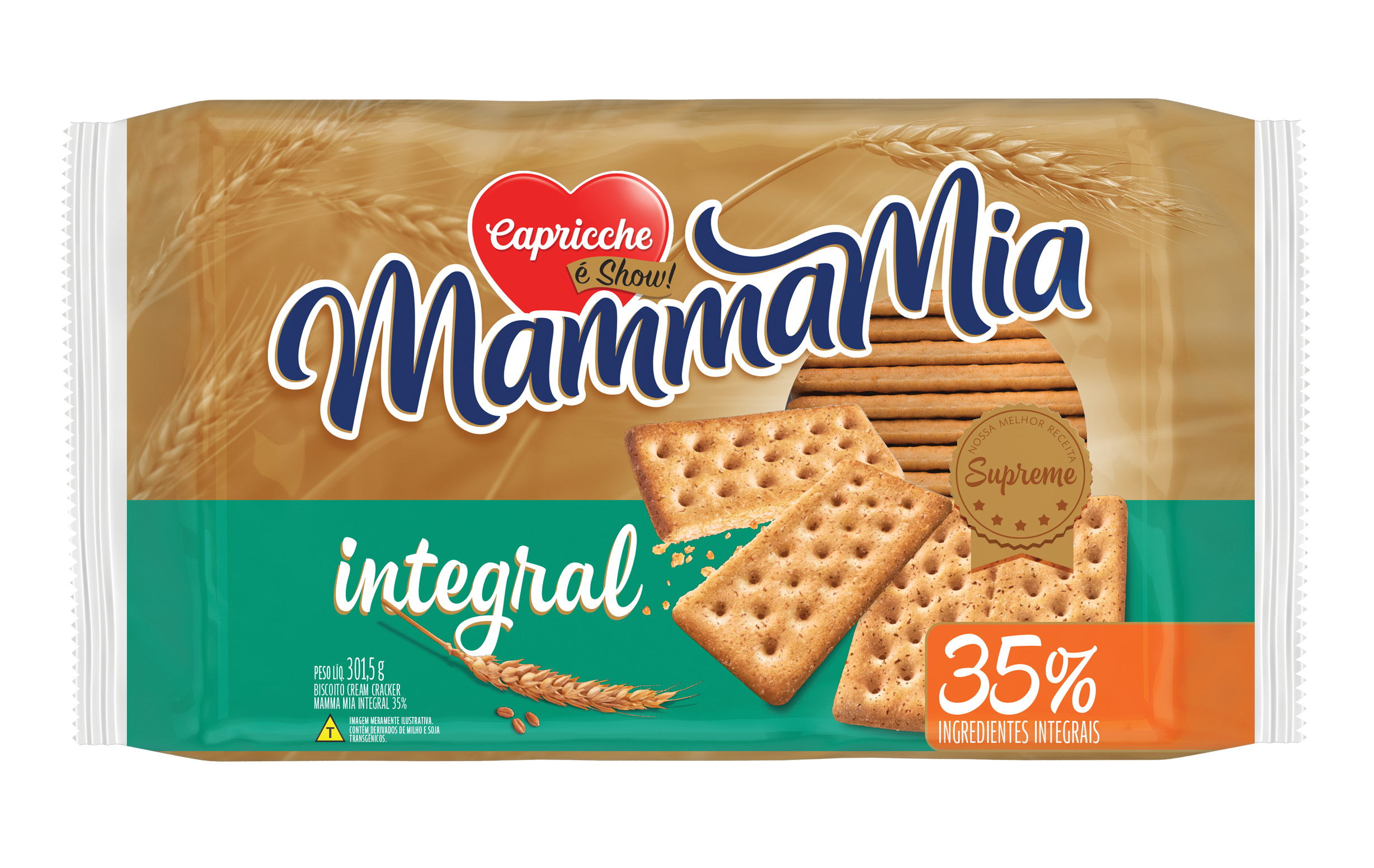 MAMMAMIA WHOLE WHEAT CRACKER 301.5G