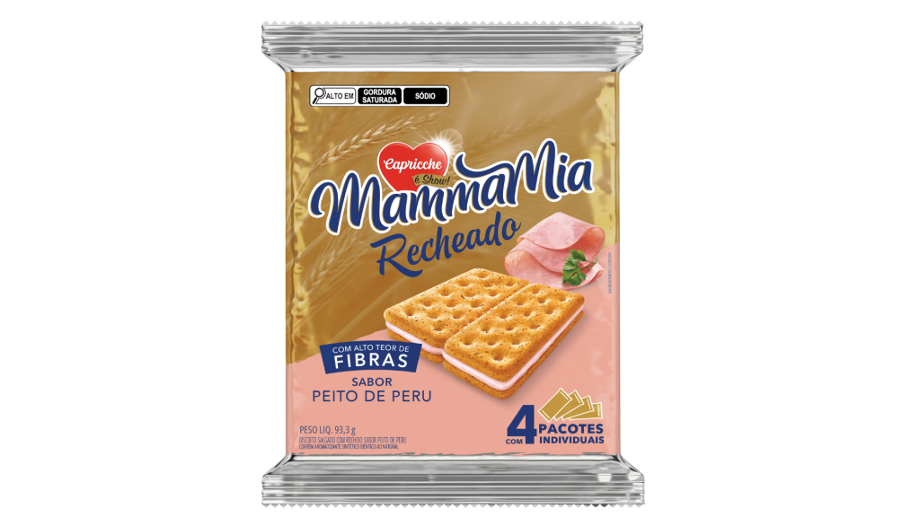MAMMAMIA FILLED CRACKER TURKEY BREAST FLAVOR 93.3G