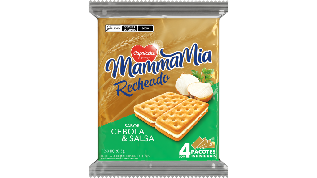 MAMMAMIA FILLED CRACKER ONION AND PARSLEY FLAVOR 93.3G