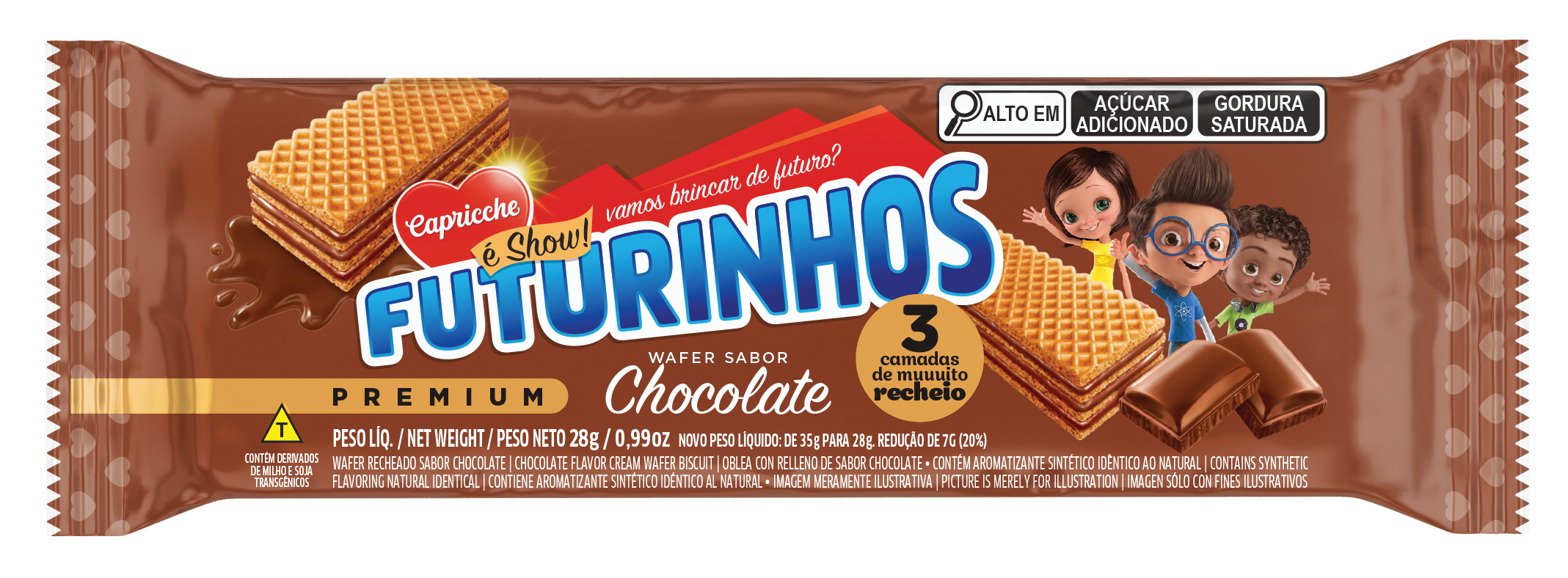 WAFER CHOCOLATE FLAVOR 28G