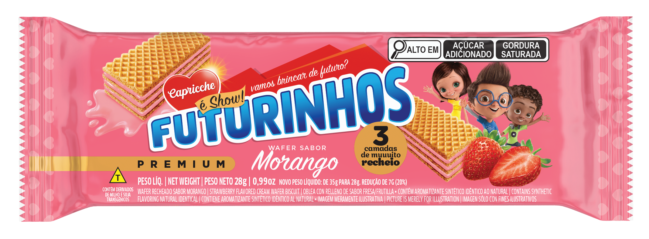 WAFER STRAWBERRY FLAVOR 28G