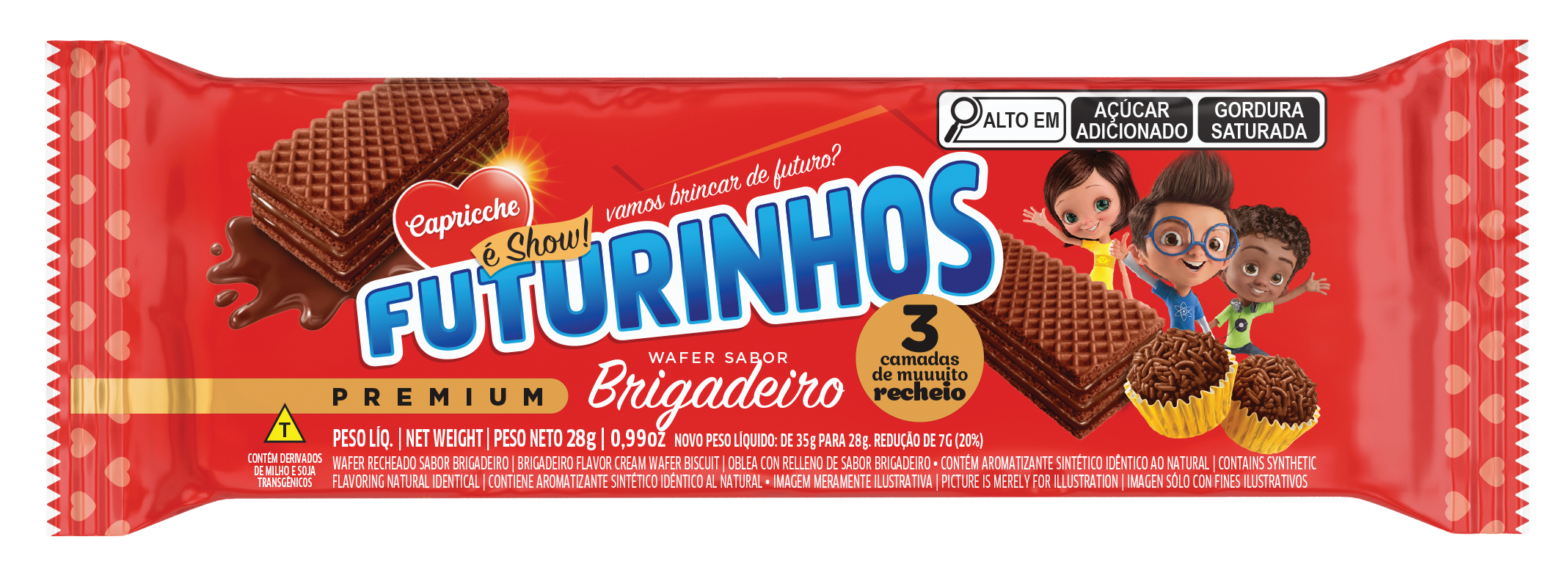 WAFER BRIGADEIRO FLAVOR 28G