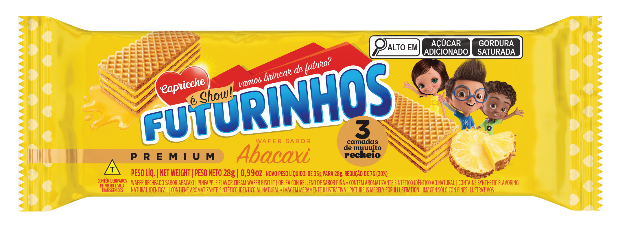 WAFER PINEAPPLE FLAVOR 28G