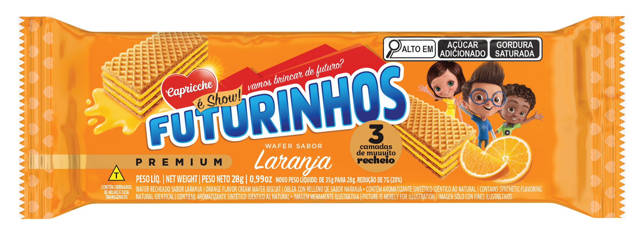 WAFER ORANGE FLAVOR 28G