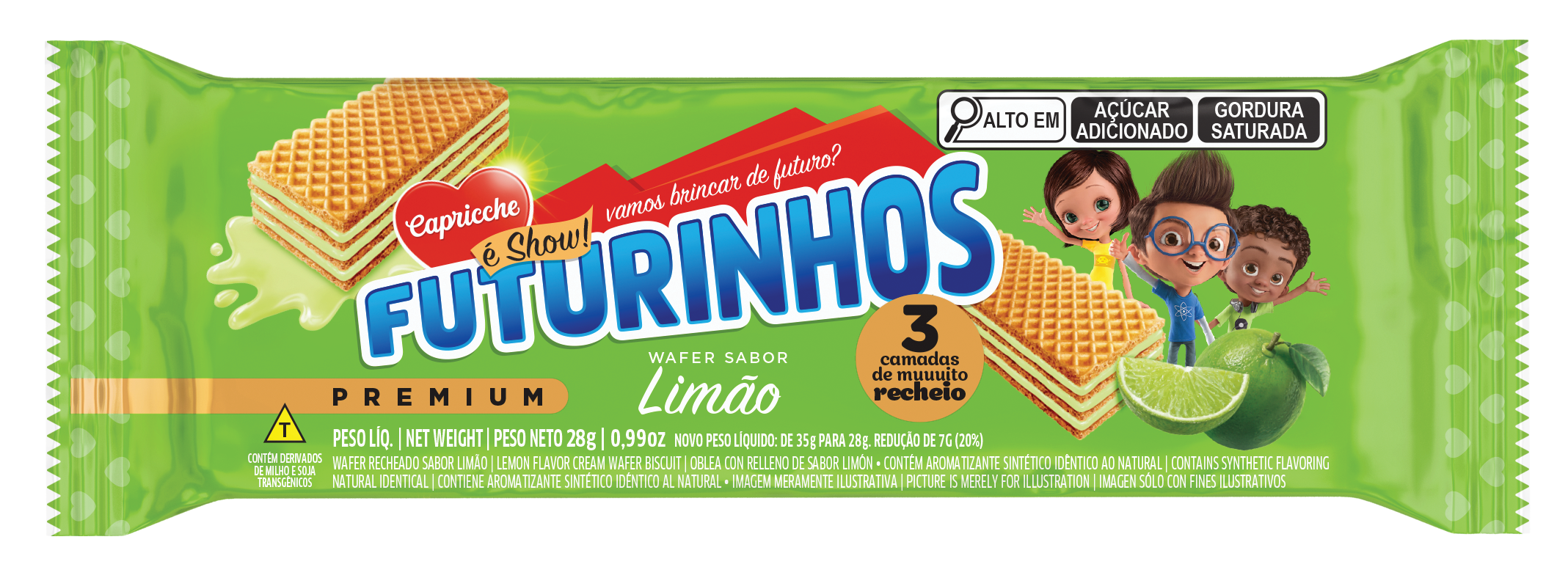 WAFER LEMON FLAVOR 28G