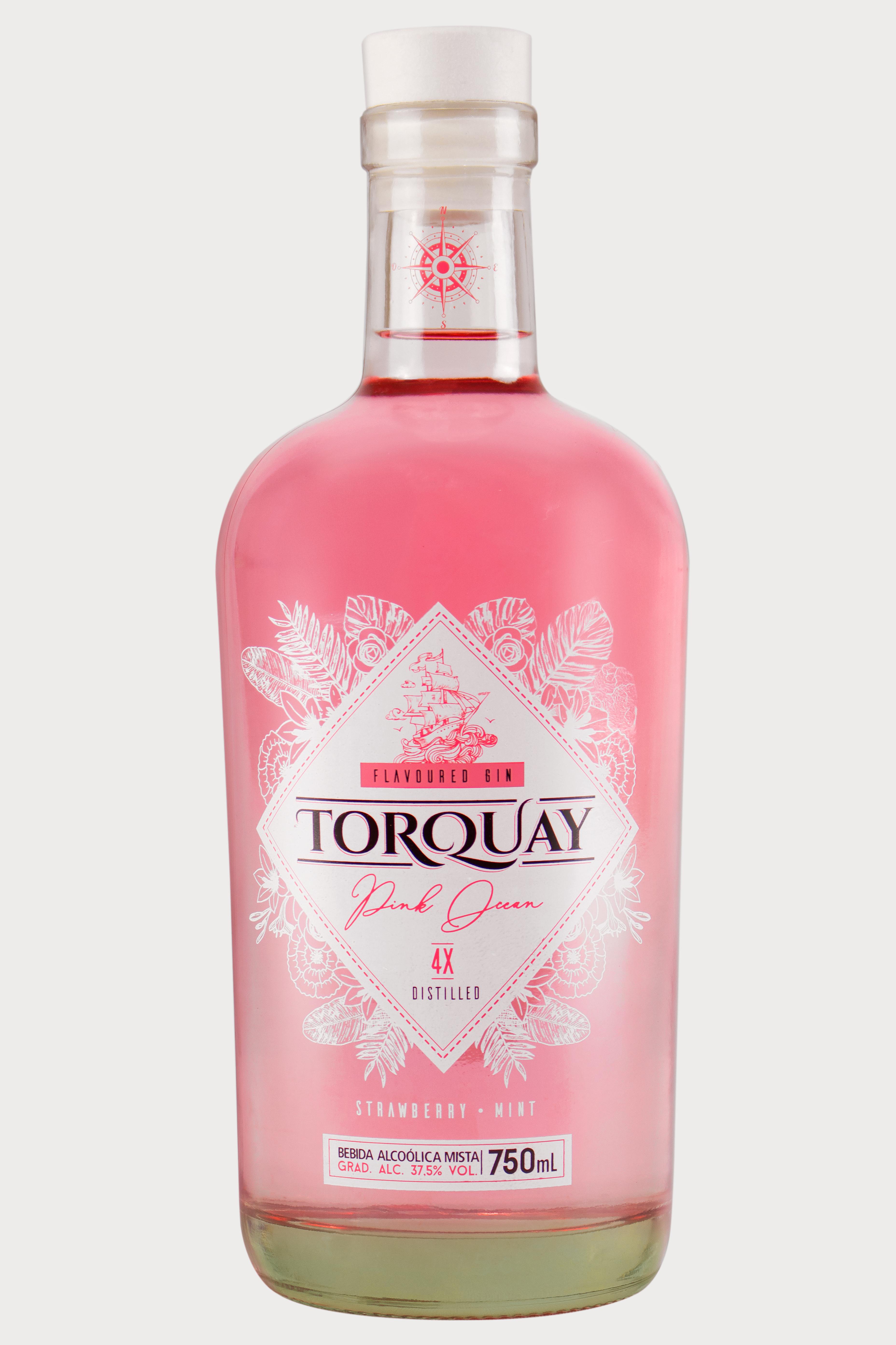 Gin Torquay Pink 750ml Caixa com 6 unidades