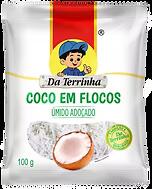 COCO EN HOJUELAS HÚMEDO AZUCARADO DA TERRINHA 100G CAJA CON 24 UNIDADES