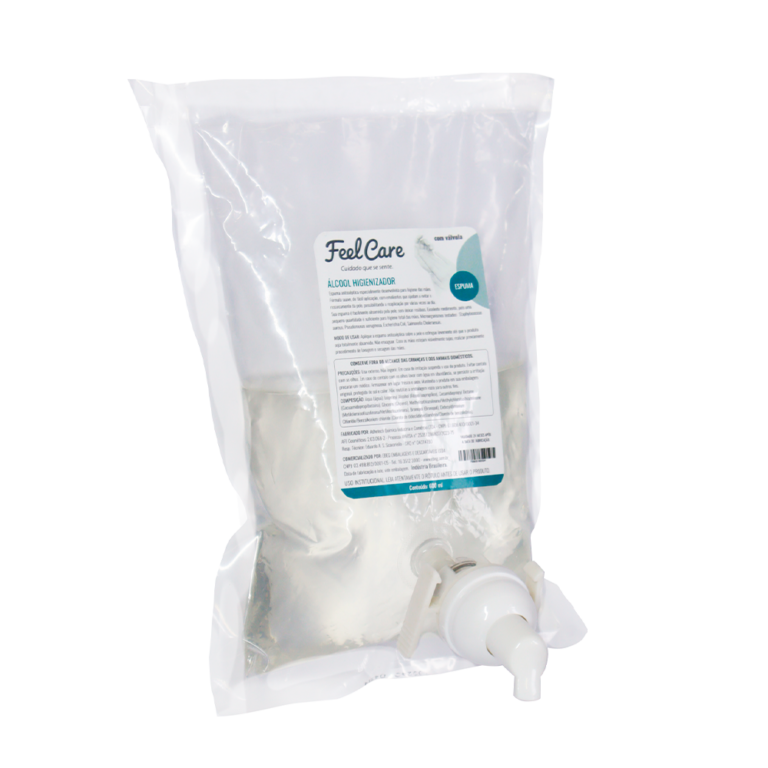 Álcool Feel Care FAE06 Espuma Higienizadora 600ml