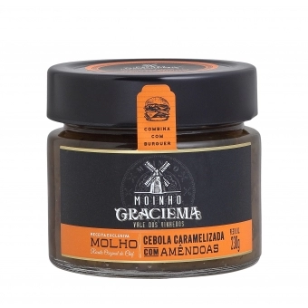 Caramelized Onion Sauce with Almonds Moinho Graciema 230g