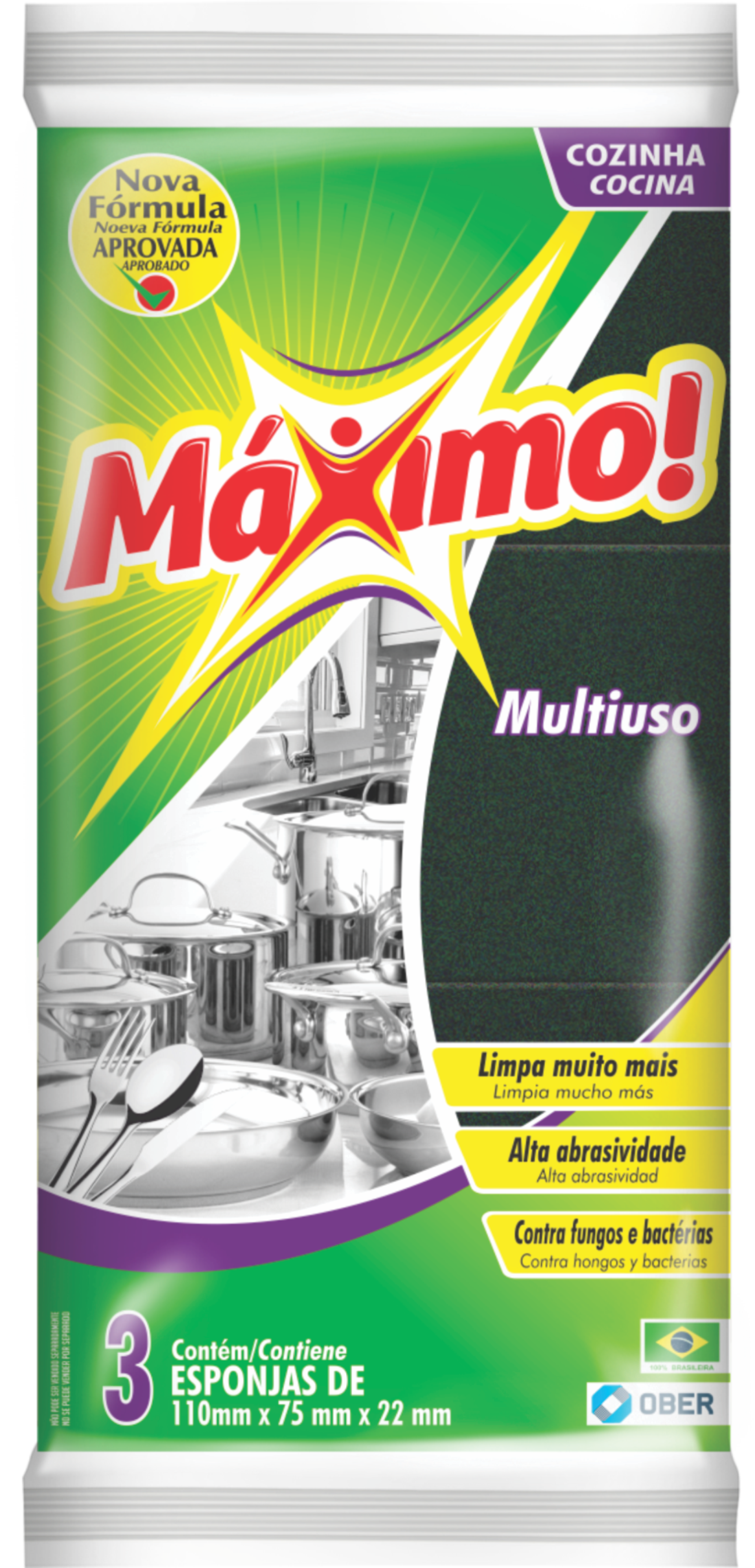 Esponja de Limpeza Multiuso Ober Unitária