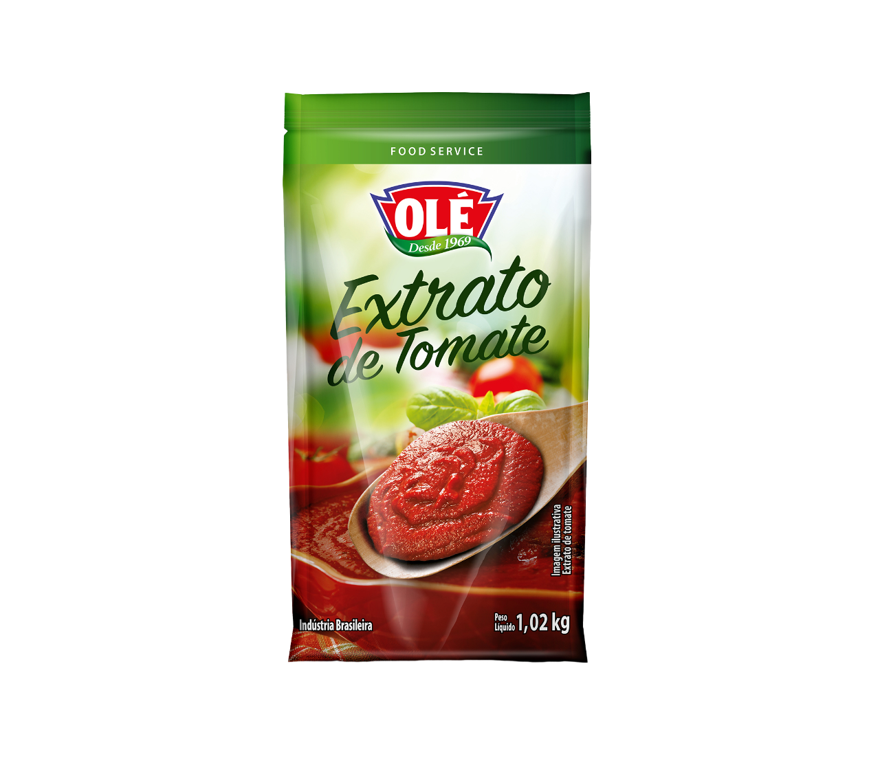 EXTRACTO DE TOMATE EN SACHET OLÉ 1020G CAJA CON 12 UNIDADES
