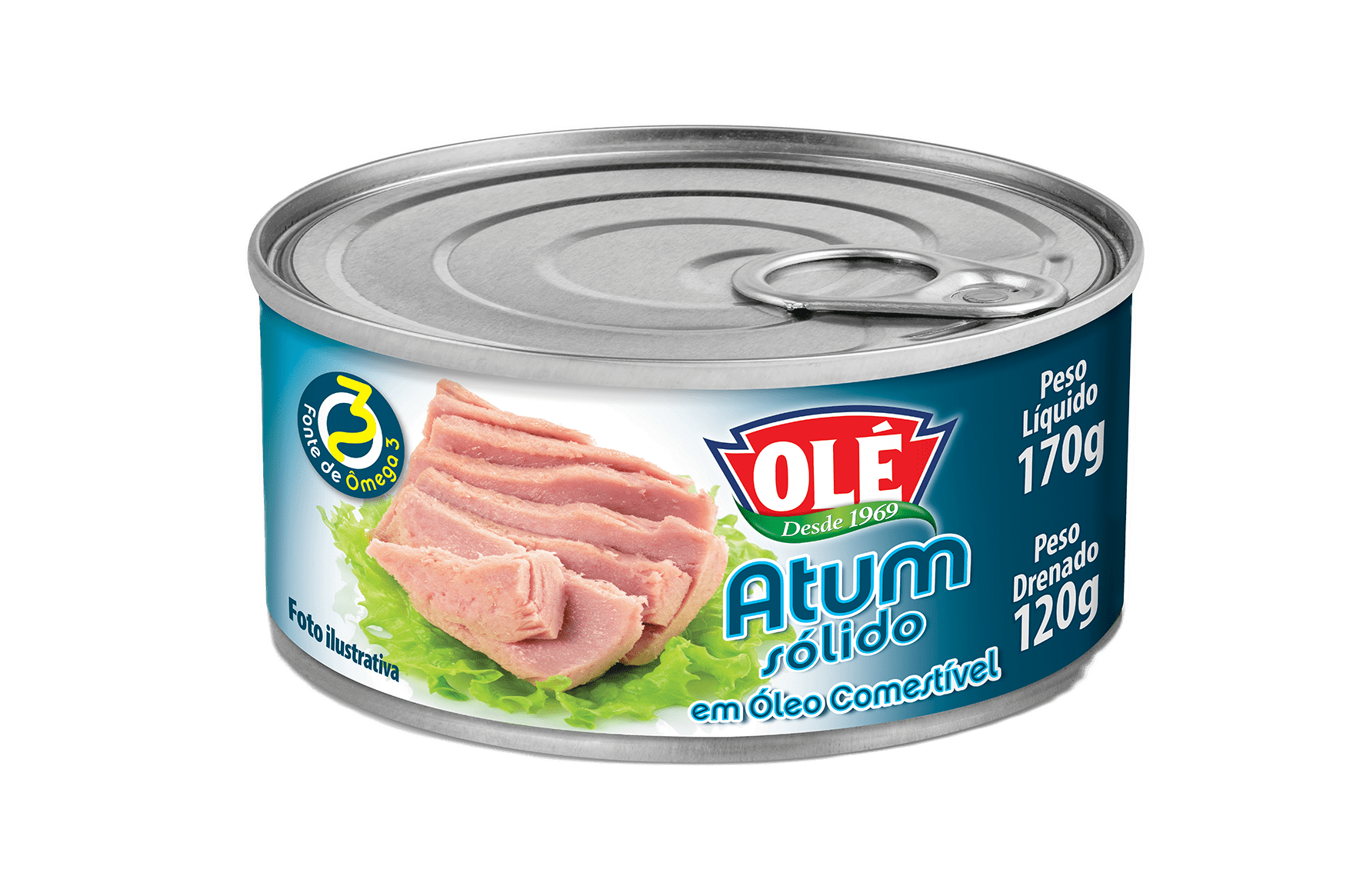 Atum Sólido em Lata Olé 170g Caixa com 24 unidades