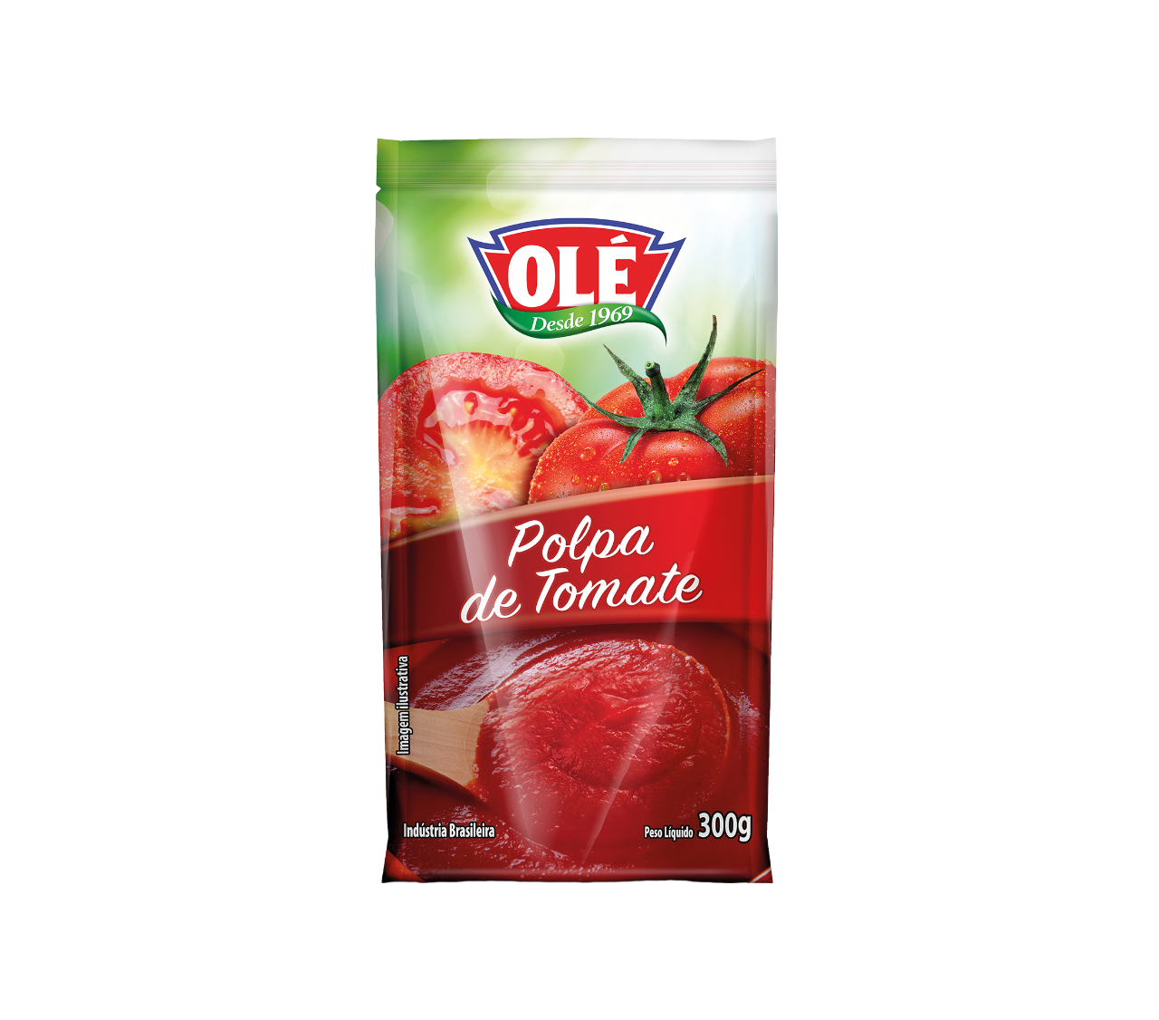 PULPA DE TOMATE EN SACHET OLÉ 300G CAJA CON 32 UNIDADES