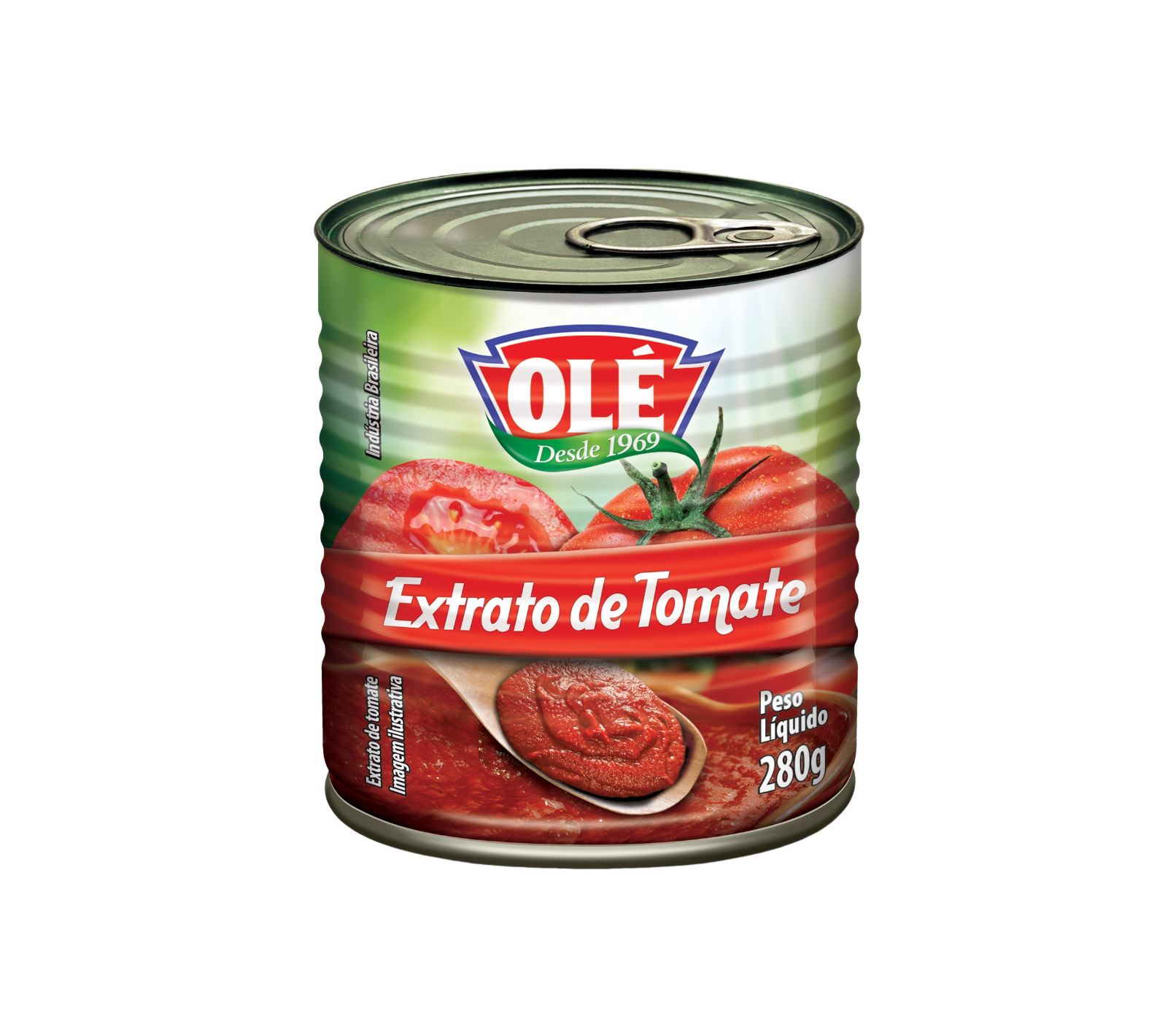Easy-Open Canned Tomato Extract Olé 280g Box of 24 units