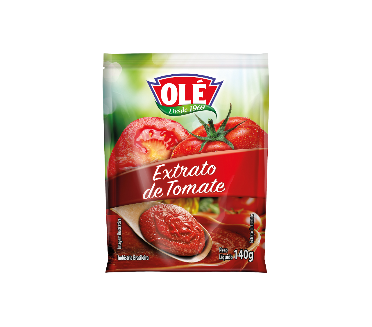EXTRACTO DE TOMATE EN SACHET OLÉ 140G CAJA CON 48 UNIDADES