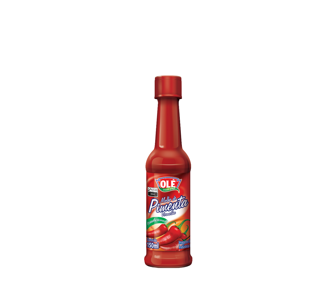 SALSA DE AJÍ ROJO EN BOTELLA OLÉ 150ML CAJA CON 24 UNIDADES