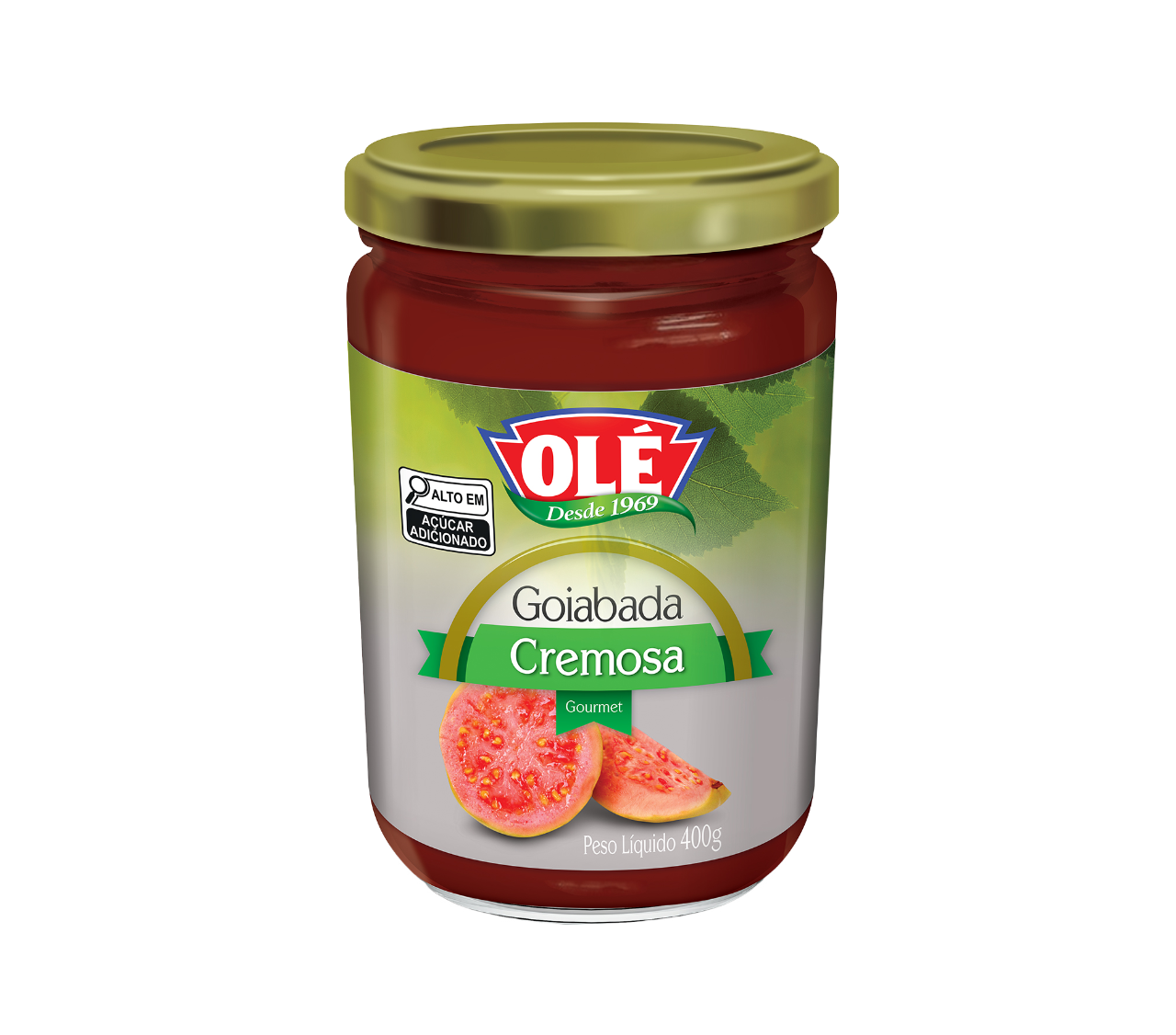 Creamy Guava Paste in Glass Jar Olé 400g Box of 12 units