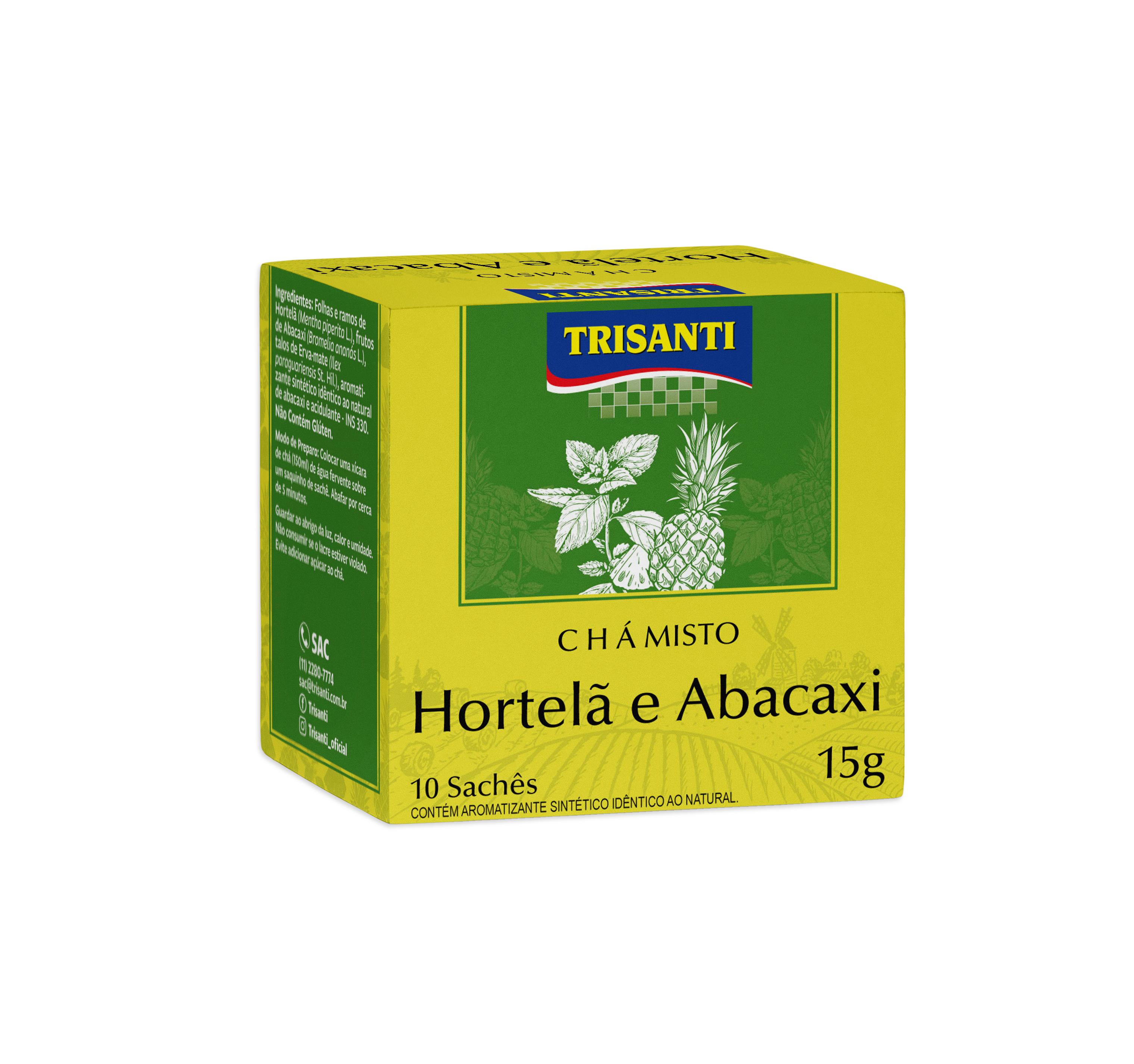 TÉ MIXTO DE PIÑA Y MENTA TRISANTI 15G