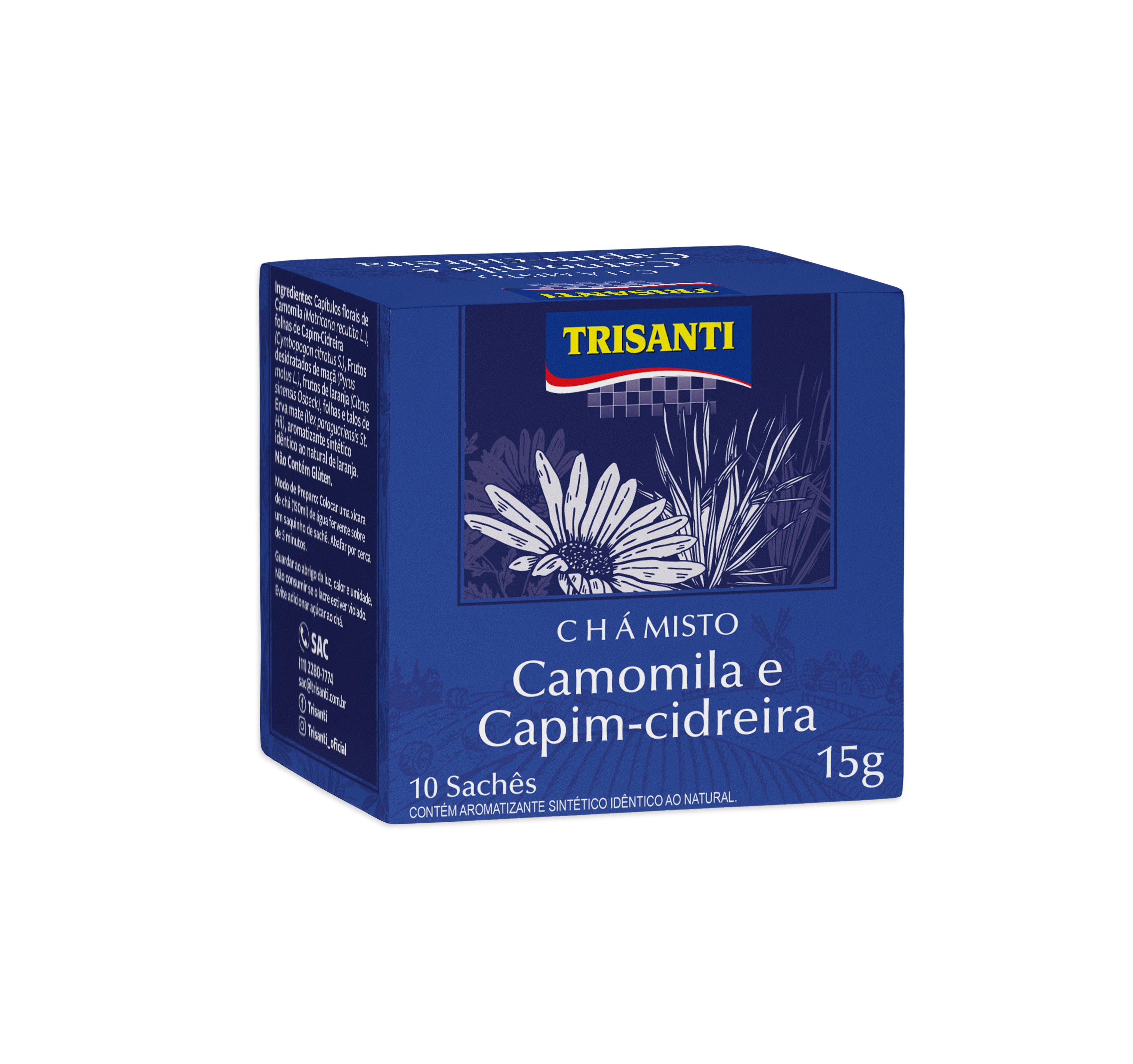 Chamomile and Lemon Balm Blend Tea Novitá 6g